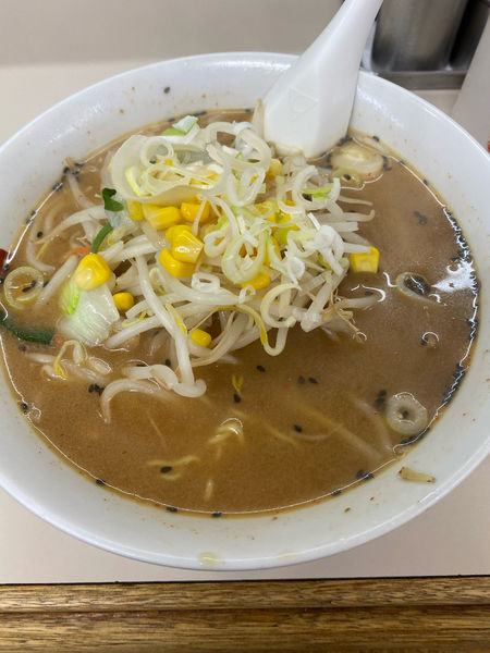 「味噌ラーメン600円➕麺」@ラーメン大学 大島店の写真