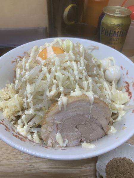 「ミニ汁なし　魚粉」@ラーメン 登良治郎の写真