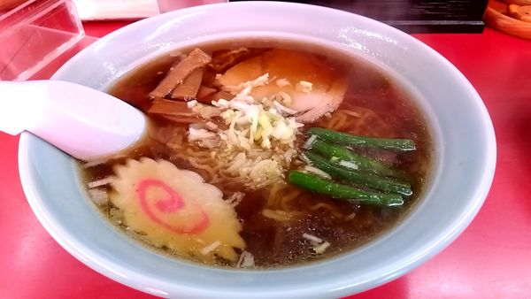 「ラーメン（半チャーハンセットで８８０円）」@大昇軒の写真