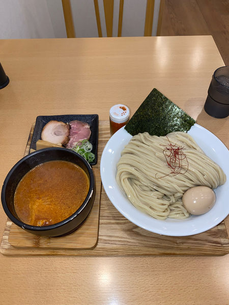「濃厚辛つけ麺大盛味玉¥1,100円」@麺道 ひとひらの写真