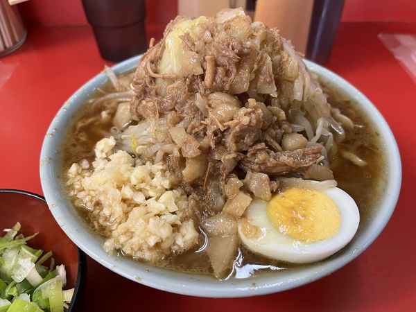 「富士丸ラーメン(ちょいアブラ、ニンニク)＋ネギ」@ラーメン富士丸 東浦和店の写真