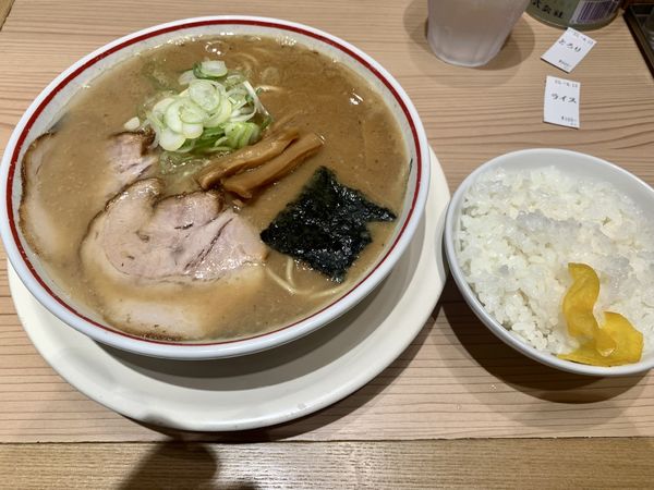 「濃厚とろりそば＋ライス」@東京煮干し らーめん 玉 東京駅店の写真
