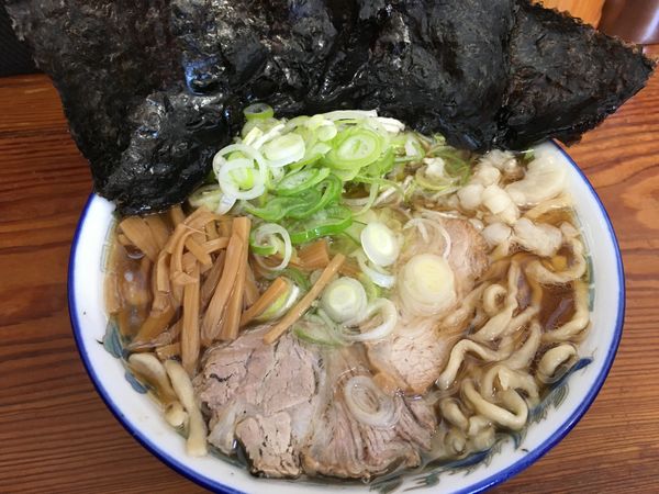 「中華そば(小盛)+のり+ネギ」@ケンちゃんラーメンの写真