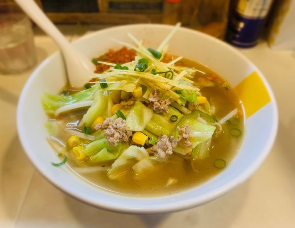 「塩タンメン（￥1000）」@塩生姜らー麺専門店 MANNISH 浅草店の写真