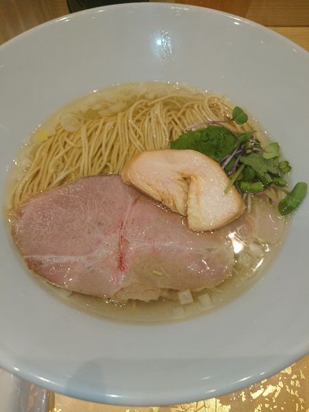 「ハートランド瓶 500円＋ 塩ラーメン 850円」@RAMEN百舌鳥の写真