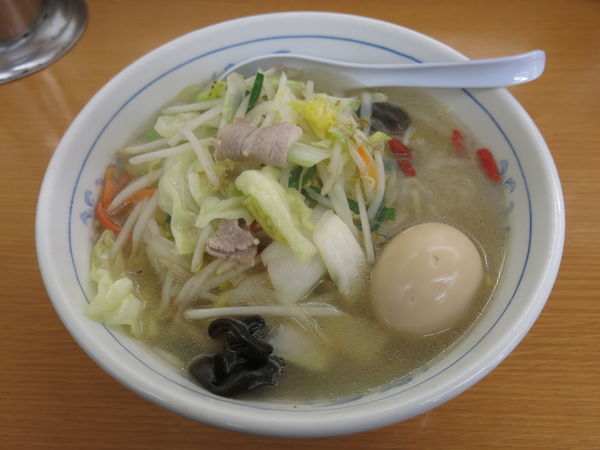 「野菜タンメン：500円（クーポンで味玉無料）」@福しん 上野駅前店の写真