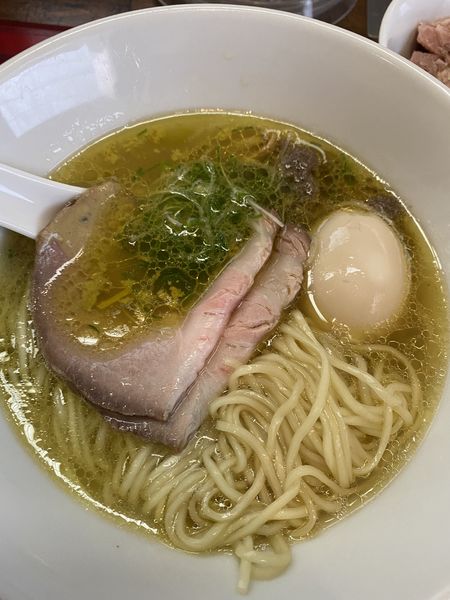 「味玉塩蕎麦1250」@神保町黒須の写真