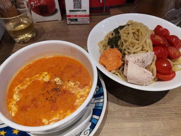 「太陽の生トマトつけ麺」@太陽のトマト麺 豊洲店の写真