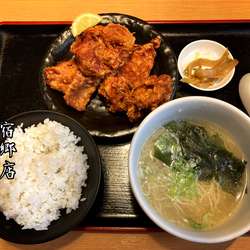 ランチ鶏唐揚げ定食￥723(税別)