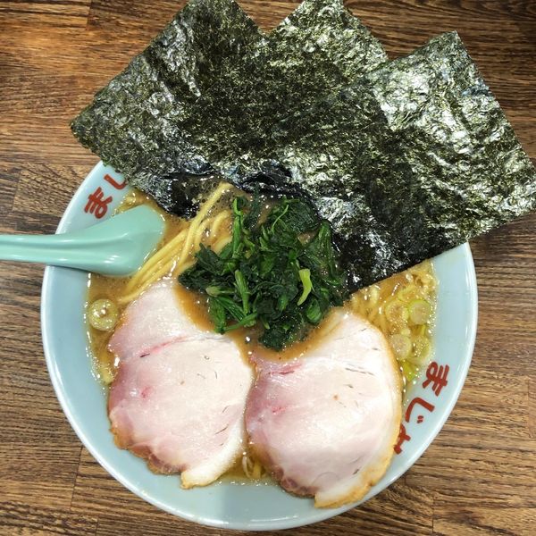 「ラーメン　並　麺かため」@豚骨醤油ラーメン まじめ家の写真