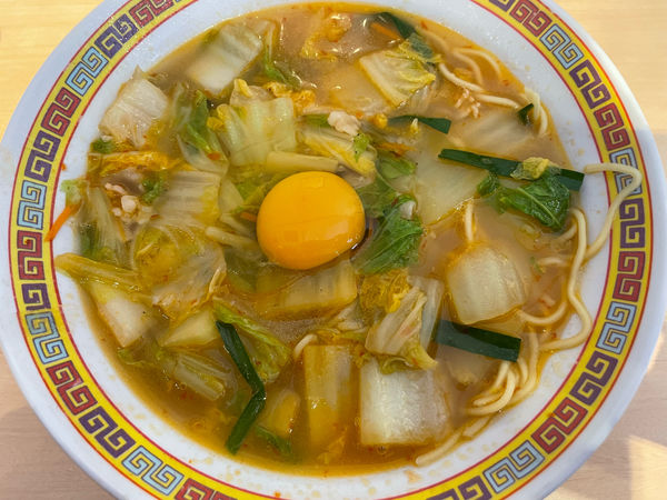 「スタミナ並(850円)生たまご(100円)」@天理スタミナラーメン 近鉄奈良駅前店の写真