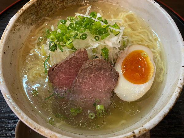 「牛骨 塩らぁ麺」@麺割烹 九心の写真