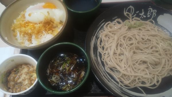 「朝食セット・納豆ごはん(¥390)」@ゆで太郎 竹橋店の写真