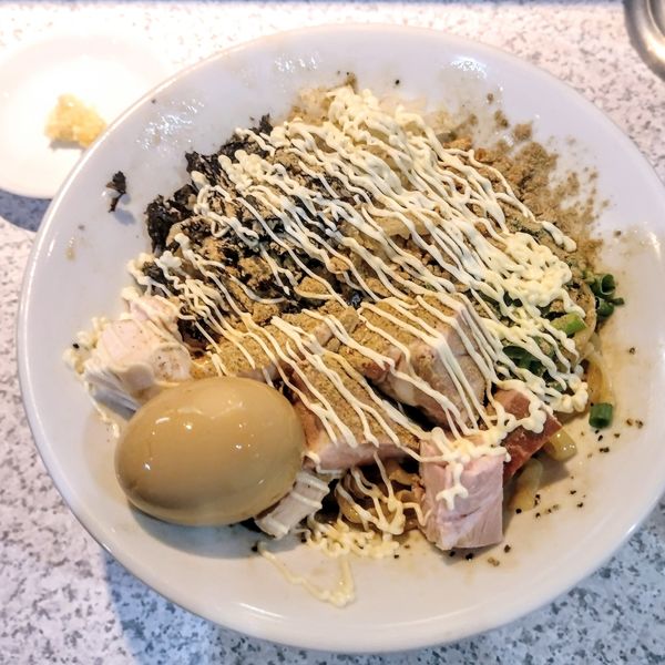 「限定 冷やしみたらし油そば､味玉」@破壊的イノベーションの写真