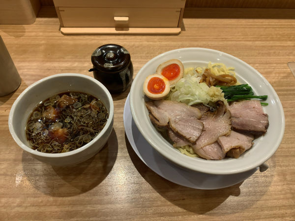 「味玉生姜つけ麺」@長岡食堂 横浜西口店の写真