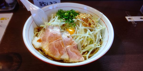 「豚玉油そば950円＋大盛100円」@麺屋 中川 本店の写真