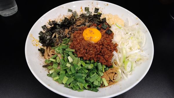 「【数量限定】台湾混蕎麦(麺少なめ・ニンニク・ホアジャオ)」@豚風。の写真