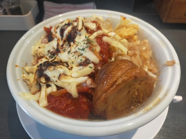 「テリヤキチキンピザ二郎系」@らーめん 三極志の写真