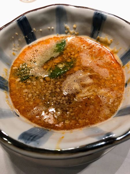 「坦々麺コースに追加で300円」@頤和園 溜池山王店の写真