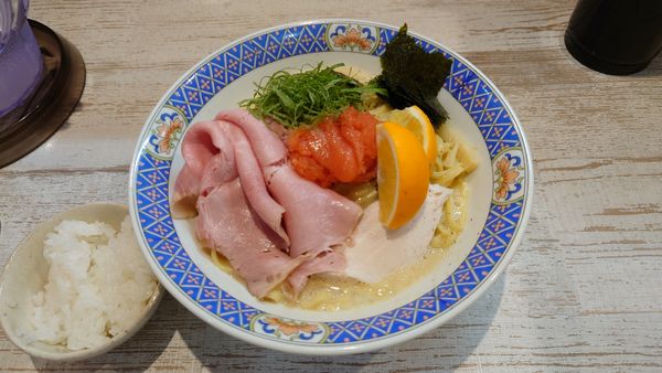 「【限定】カルピスバターのめんたいクリームまぜそば 930円」@中華そば 四つ葉の写真