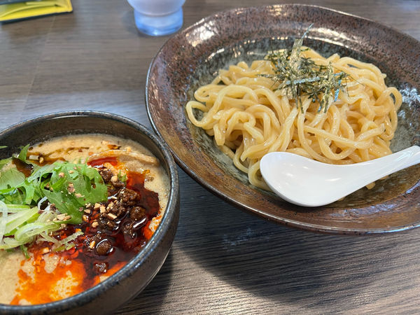 「坦々つけ麺大盛り」@麺家 あべの 神宮前の写真