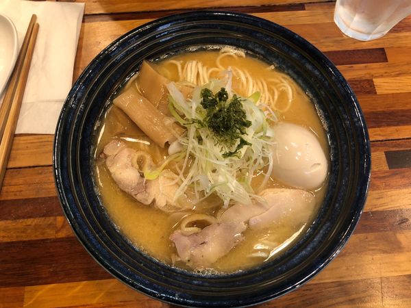 「らーめん銀鱈搾り(味玉)」@鮮魚らーめん 五ノ神水産の写真