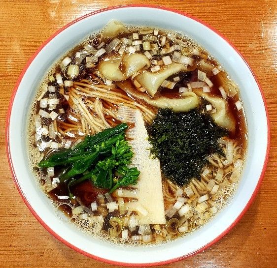 「焼サバ干しのわんたん麺(大盛)」@鮫麺房 さのすけの写真