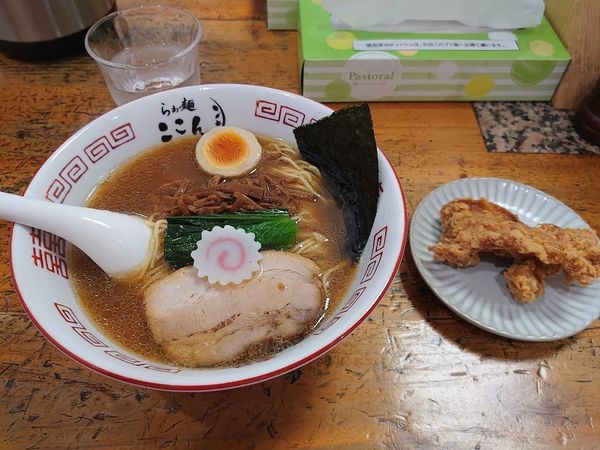 「鶏がら中華&唐揚げ」@らぁ麺 ここんの写真