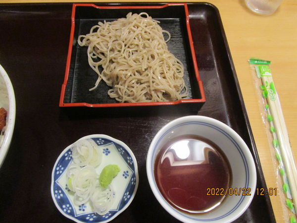 「もり蕎麦とソースカツ丼のセット 900円」@割烹ひよこの写真
