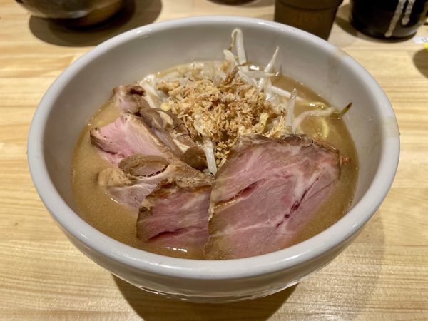 「味噌ラーメン ＋ チャーシュー ＋ もやし炒め」@花木流味噌 三鷹店の写真