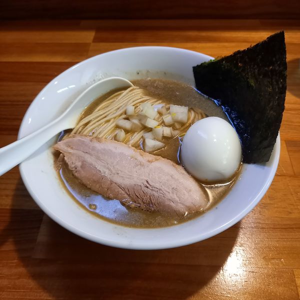 「白醤油￥850＋味玉￥150＋和え玉￥200」@煮干中華ソバ イチカワの写真