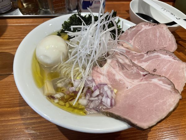 「【限定】冷たい貝塩そば」@麺屋 真心の写真