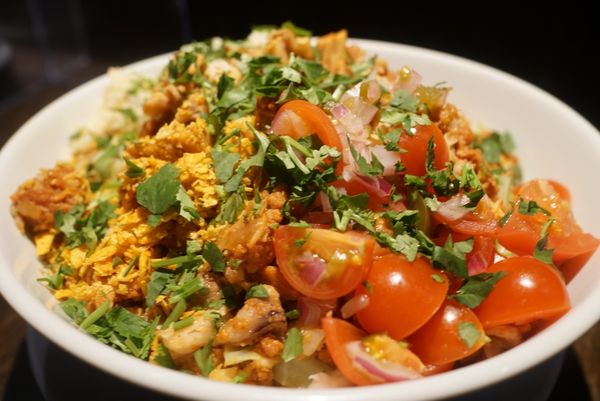 「【限定】メキシカンまぜそば(ヤサイ抜き･ニンニク)+ライス」@豚仙人 藤沢店の写真