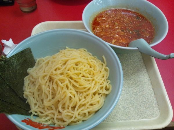 「辛味噌つけ麺」@山岡家 東松山店の写真