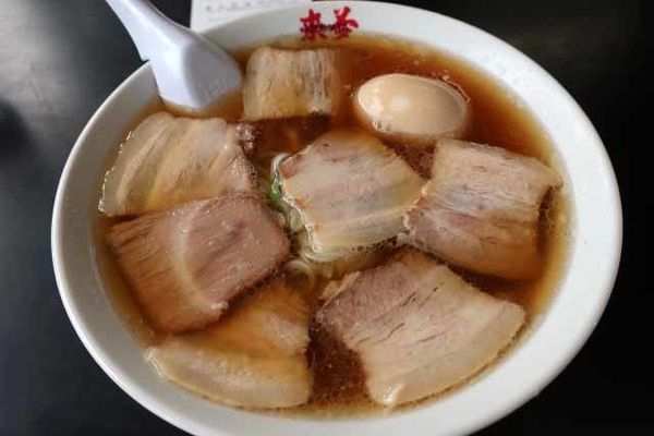 「半熟煮玉子入り喜多方チャーシュー麺　1,080円」@喜多方ラーメン 来夢 喜多方本店の写真