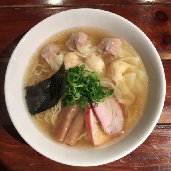 「特製ワンタン麺 白だし」@八雲の写真