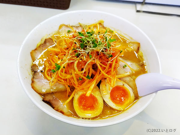 「味噌チャーシュー麺（＋辛ネギ＋煮卵）」@らーめん次男坊の写真