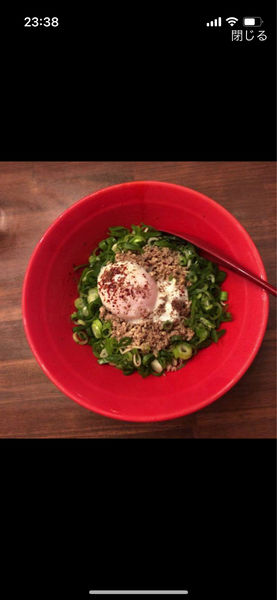 「山椒汁なし坦々麺」@ばくだん屋 渋谷店の写真