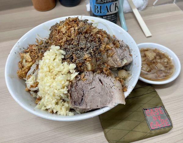 「汁なし300（豚2枚）」@ラーメン荘 歴史を刻め 世田谷店の写真