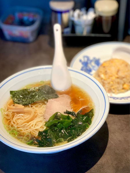 「中華そば半炒飯セット」@代一元 総本店の写真