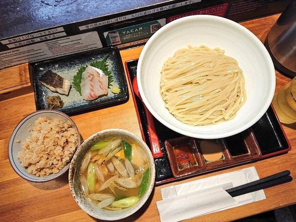 「創作塩つけ麺「兵庫県明石江井ヶ島産 鱸」など」@ラーメン 巌哲の写真