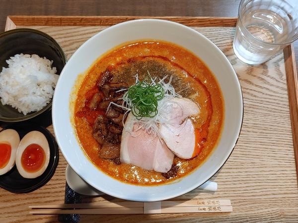 「担々麺　中辛　味玉」@らぁ麺 紫陽花の写真