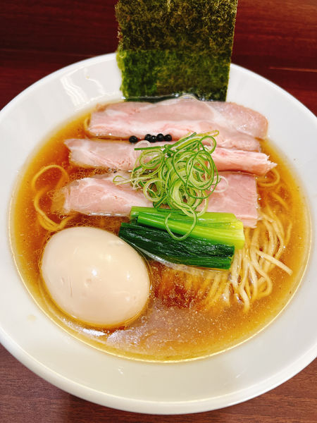 「メヂカ三年醸造醤油」@中華そば うお青の写真