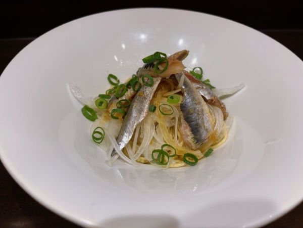 「いわしそば」@寿製麺 よしかわ 西台駅前店の写真