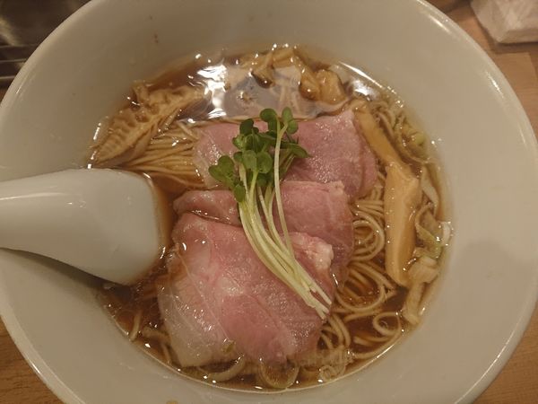 「牛貝清湯醤油中華そば９００円」@中華そば 流川の写真