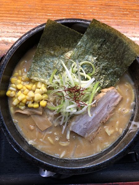 「濃厚味噌(並)830円➕コーン(無料トッピング)」@麺場 もっけいの写真