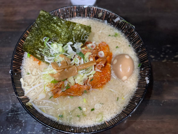 「味噌ホルモン(替え玉×2)」@一力の写真