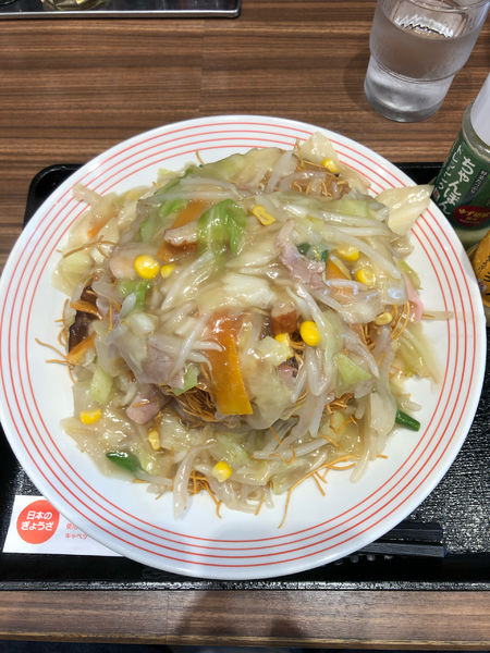 「野菜たっぷり皿うどん めん2倍　940円」@長崎ちゃんぽん リンガーハット 京急ストア川崎店の写真
