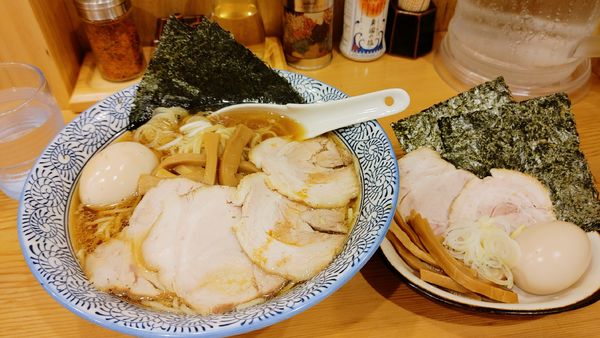 「特製中華そば・大盛・特製 ￥1,440」@中華そば 笑歩の写真