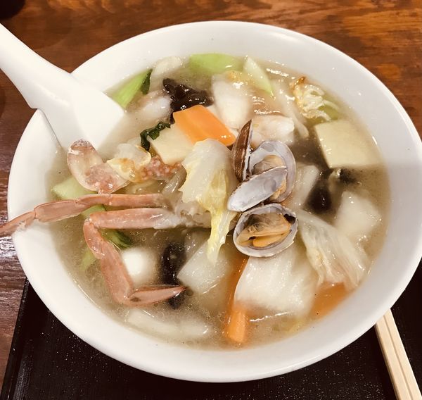 「海鮮餡掛け麺 ¥750(通常は¥800)」@中華つばめの写真